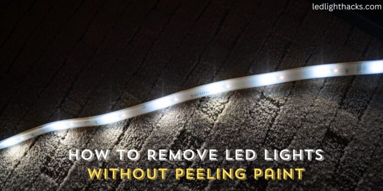 How to Remove LED Lights Without Peeling Paint