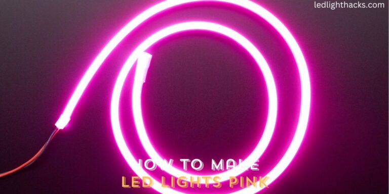 How to Make LED Lights Pink