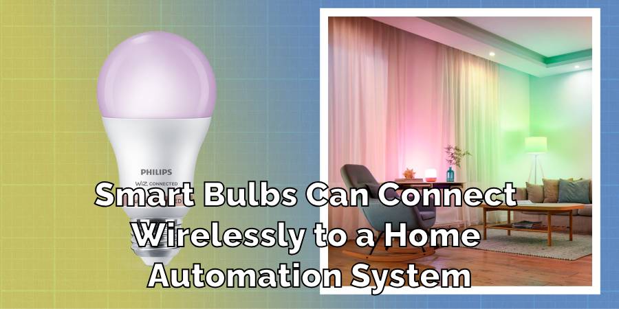 Smart Bulbs Can Connect 
Wirelessly to a Home 
Automation System