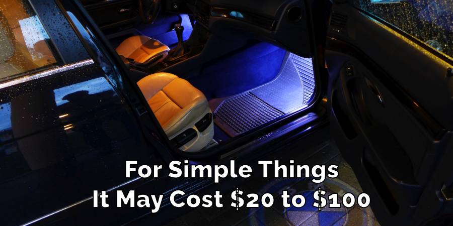 or Simple Things
It May Cost $20 to $100