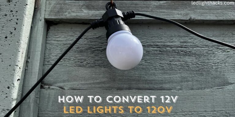 How to Convert 12v LED Lights to 120v