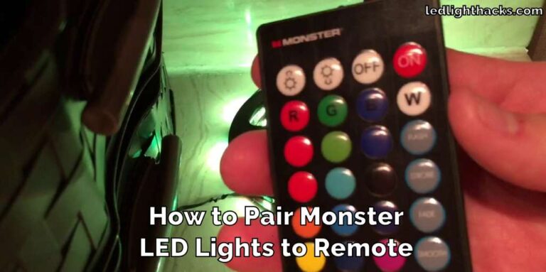 How to Pair Monster LED Lights to a Remote