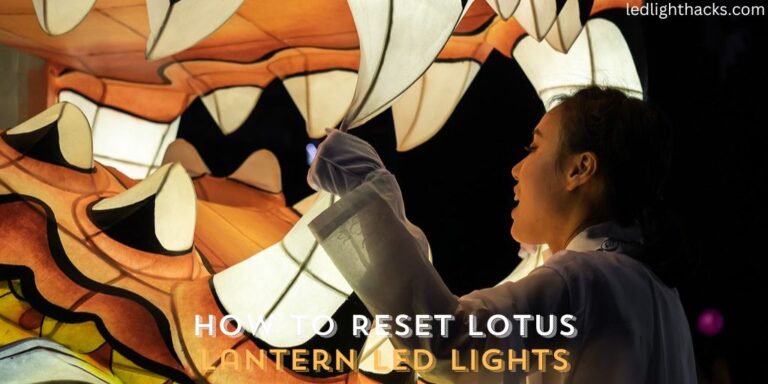 How to Reset Lotus Lantern LED Lights