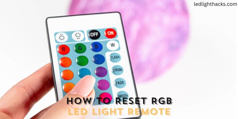 How to Reset the RGB LED Light Remote