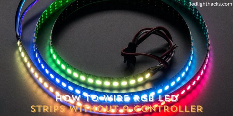 How to Wire RGB LED Strips without a Controller