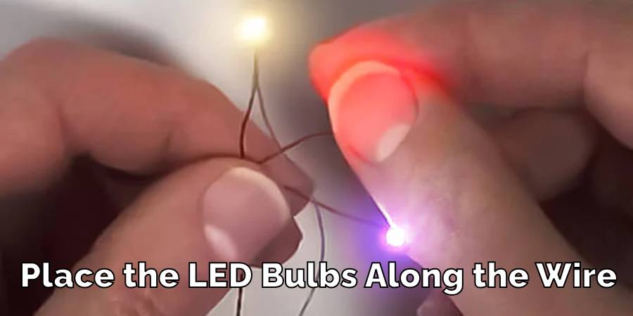 Place the LED Bulbs Along the Wire