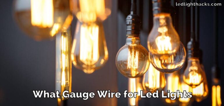 What gauge wire for LED lights